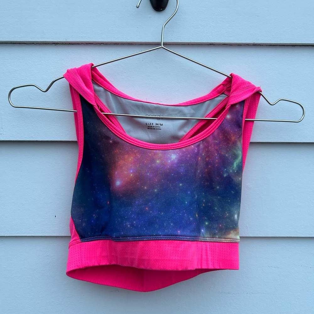 Energie Pink and Purple Activewear Top
